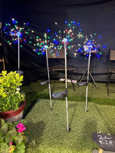Load image into Gallery viewer, Firework solar polar garden stake lights multi coloured (1 per pack)
