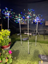 Load image into Gallery viewer, Firework solar polar garden stake lights multi coloured (1 per pack)
