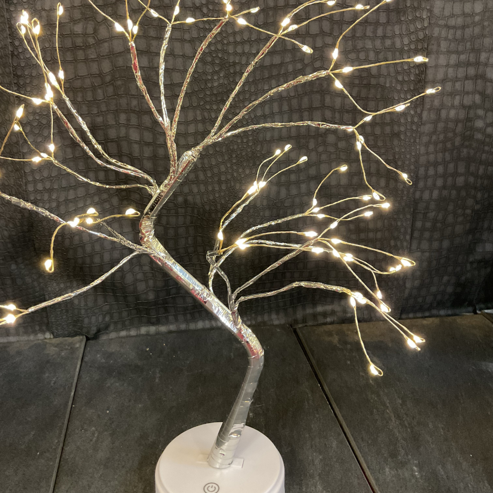 LED Twig Tree with Lights up 20 Inches Tree. USB & Battery Operated