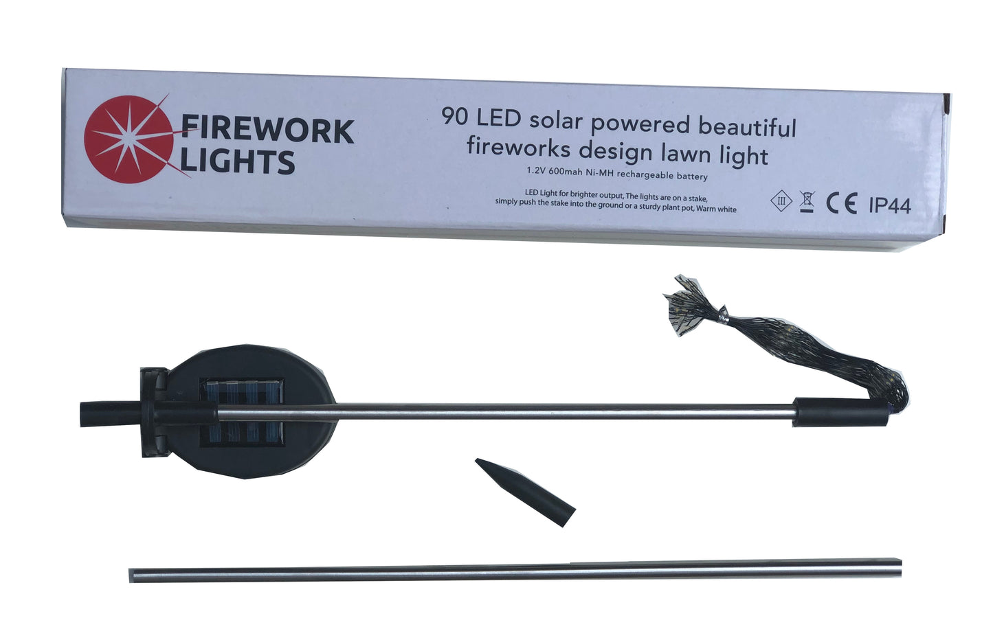 Firework solar polar garden stake lights (1 per pack)