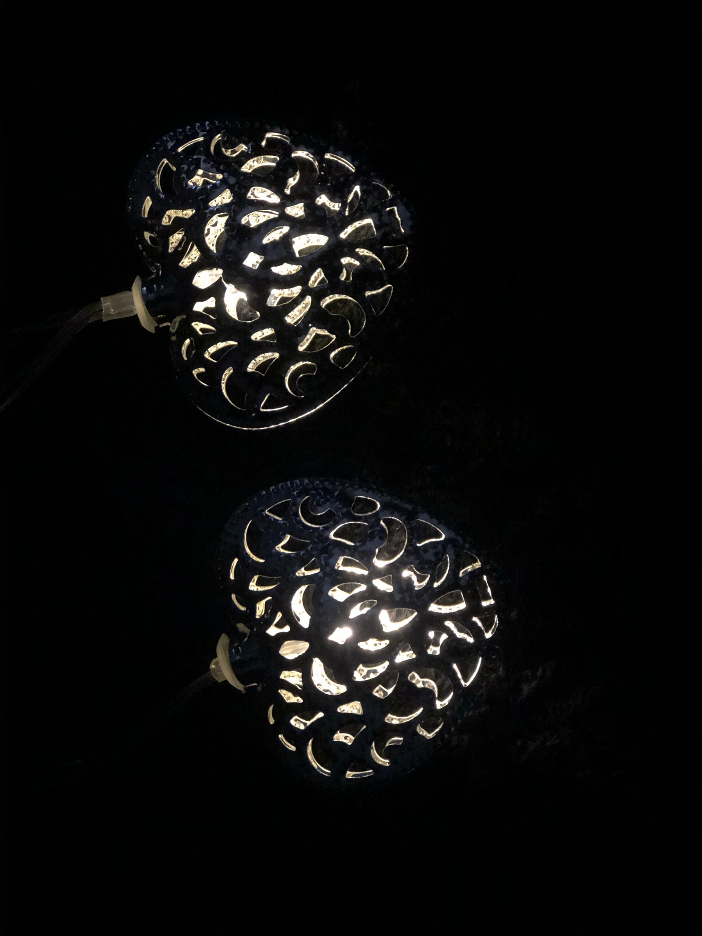 Heart design Moroccan Solar String Lights Waterproof Garden Light for Trees, Patio, Yard, Wedding, Party Decorations.