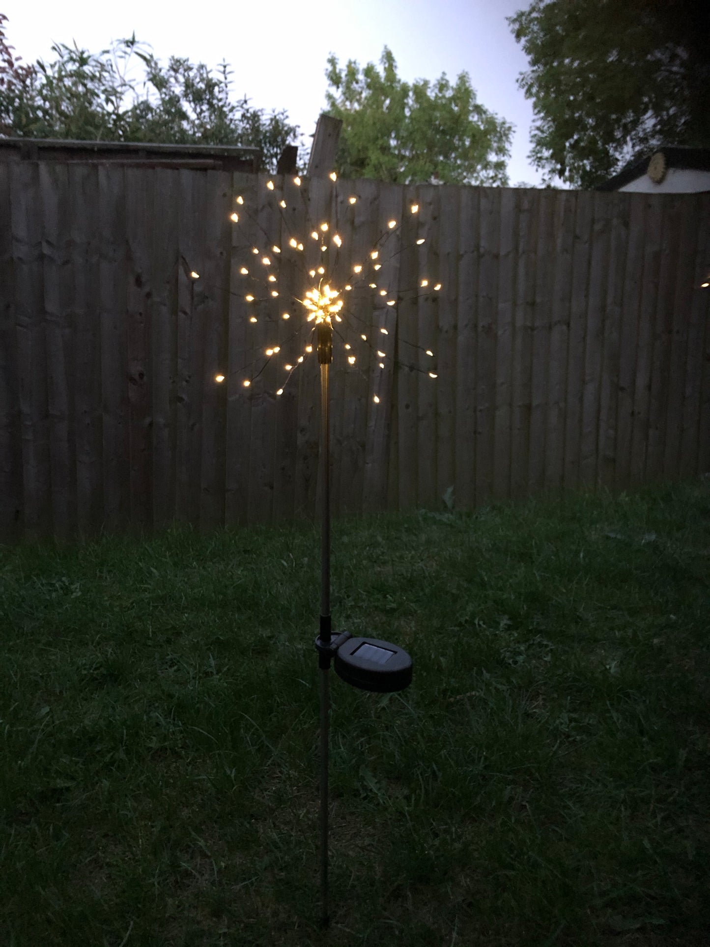 Firework solar polar garden stake lights (1 per pack)