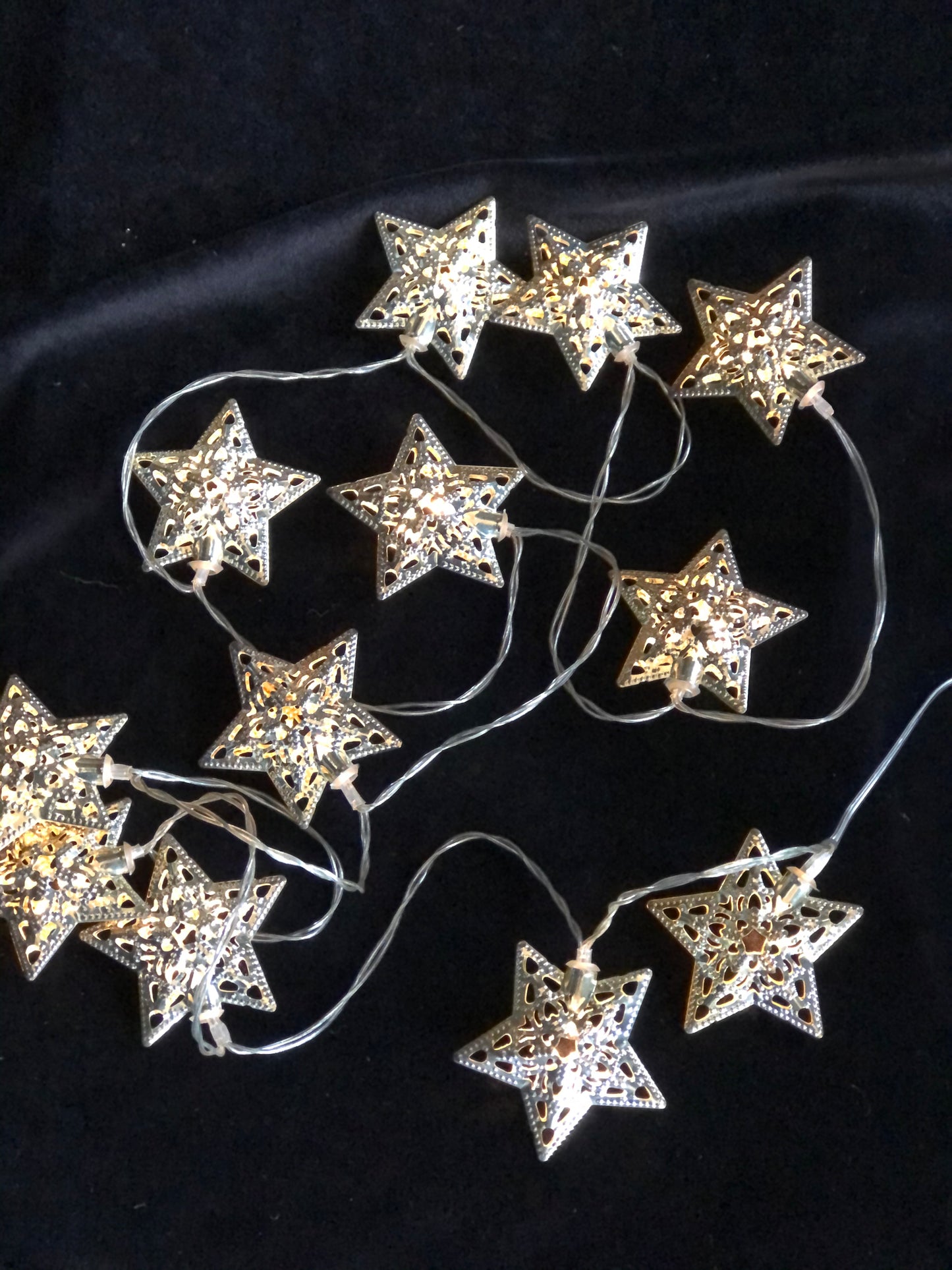 Moroccan star 12 LED solar string