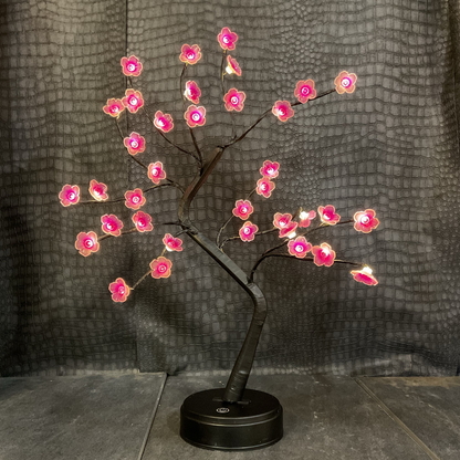 LED Cheery Blossom Tree with Lights up 20 Inches Tree. USB & Battery Operated