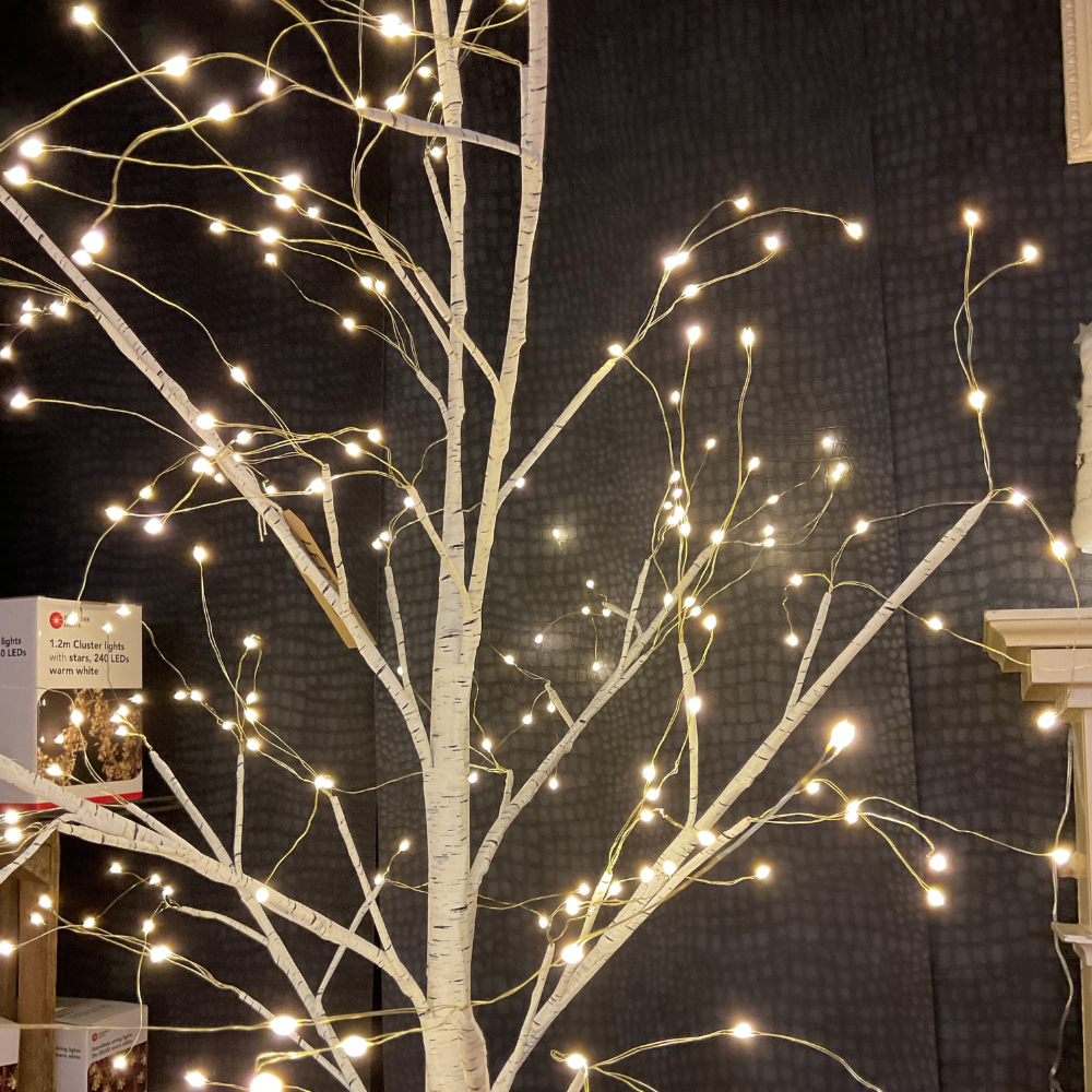 Pre lit LED Birch Tree 120 LEDs