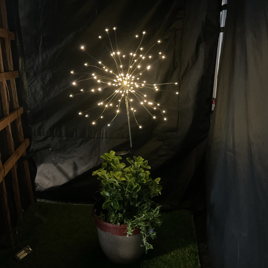 BIG Warm white Firework solar garden stake lights (1 per pack)