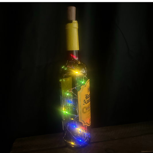 Cork Lights for Wine Bottles, 2m 20 LED Copper Wire Fairy Lights. Warm white or multi coloured. (pack of 3)