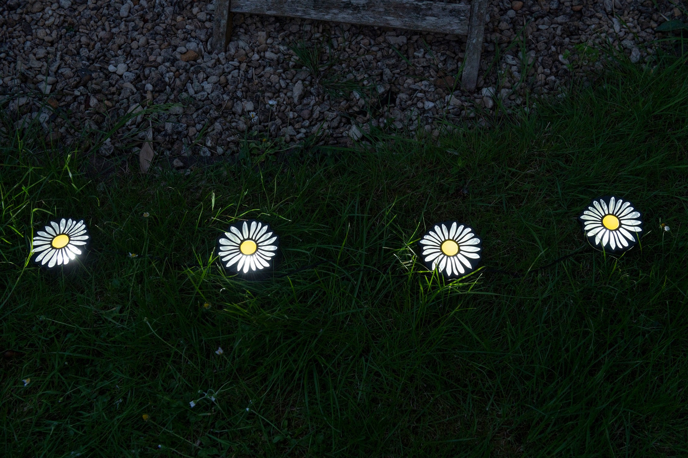 Daisy Pathway solar lights ( set of 4) – Fireworklights