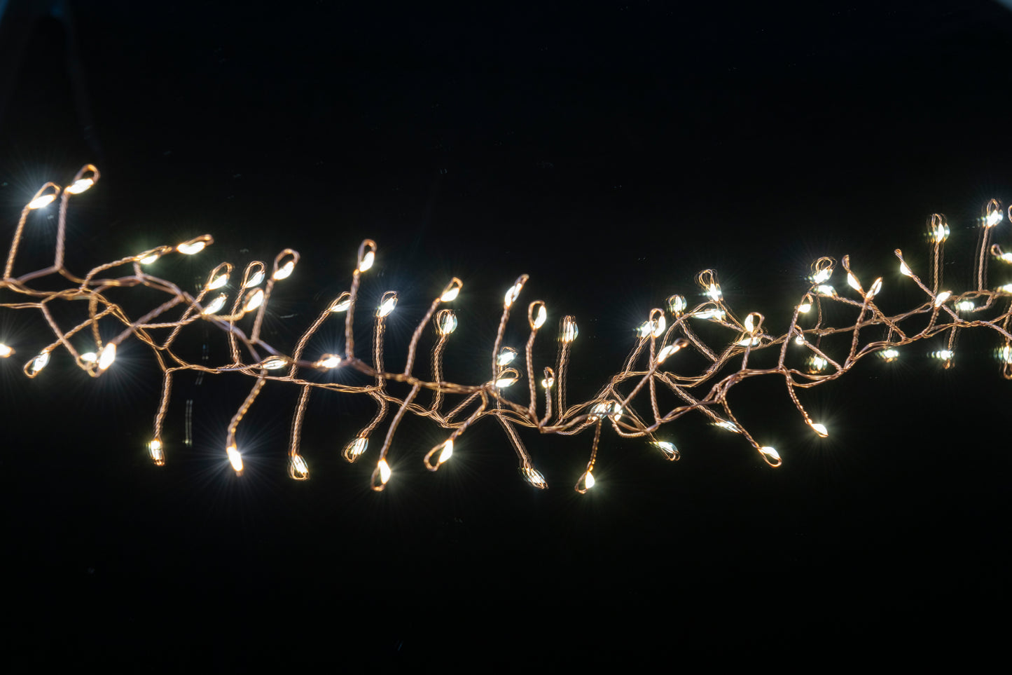 2.2m Warm white 200 LED cluster lights with copper wire