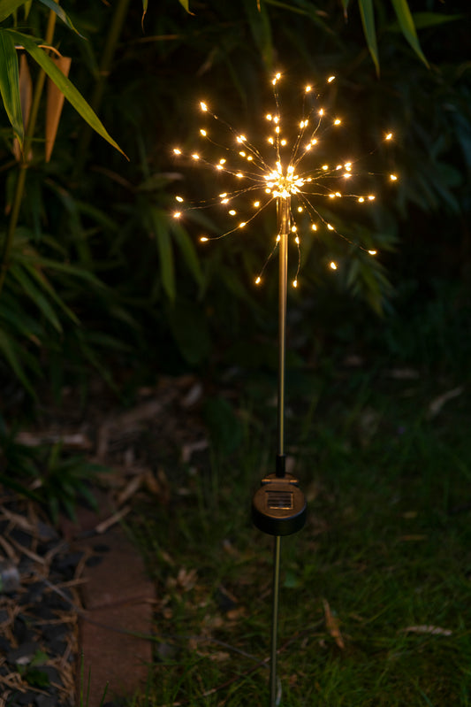 Firework solar polar garden stake lights (1 per pack)